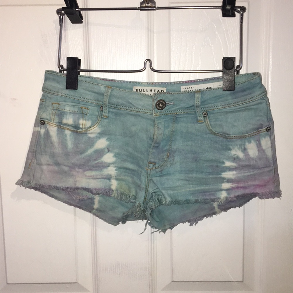 Pacsun Tie Dye Denim Shorts